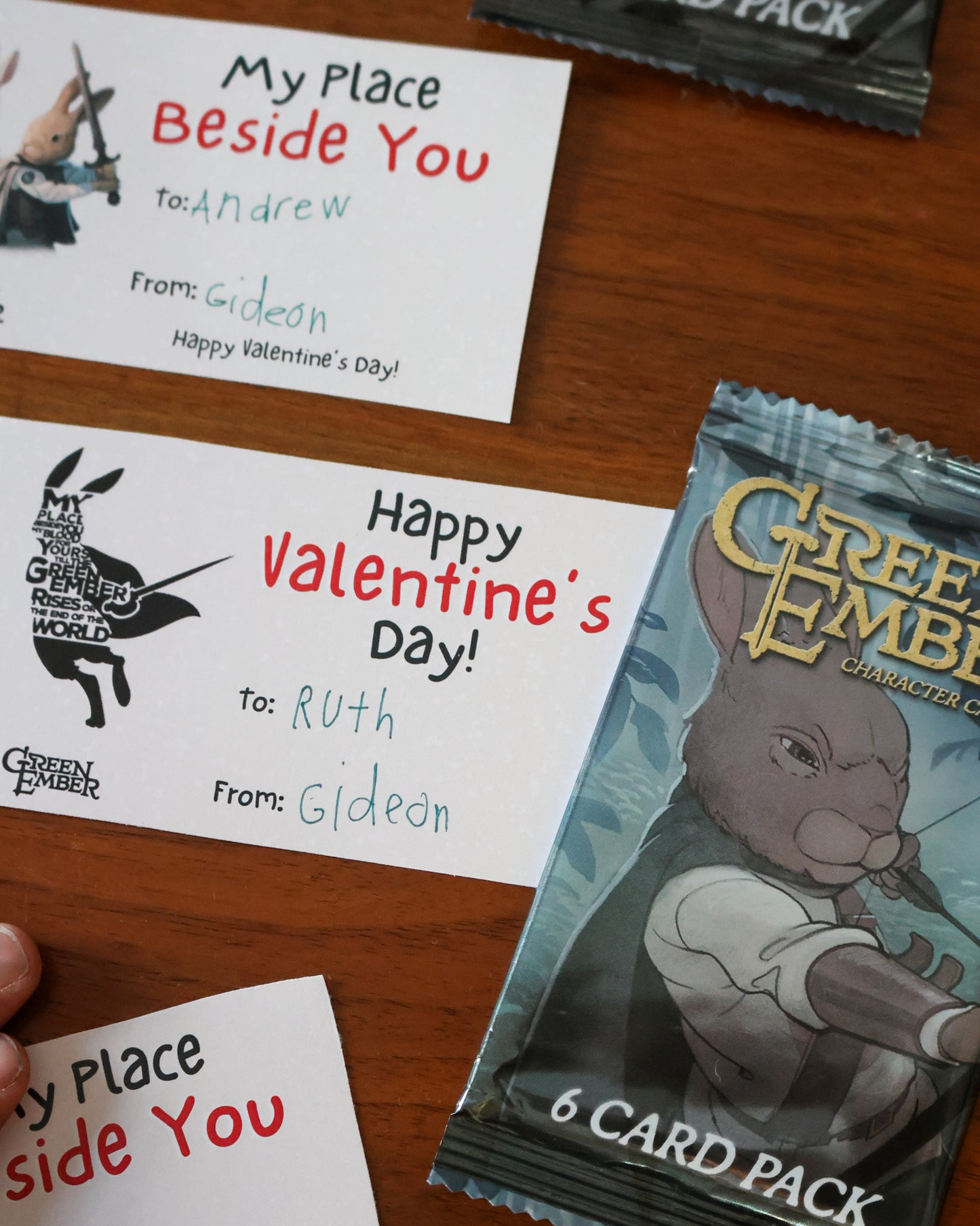 Green Ember Valentines - Printable Download