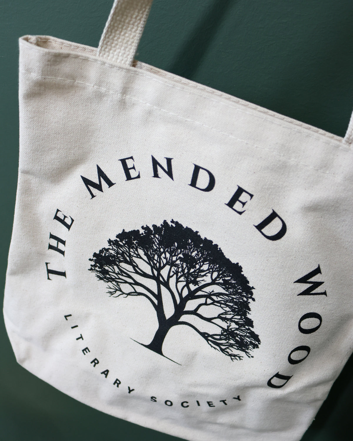 Mended Wood Tote Bag