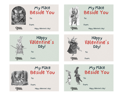 Green Ember Valentines - Printable Download
