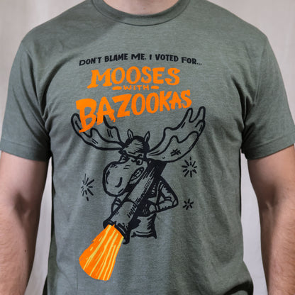 Mooses with Bazookas T-shirt + SIGNED Book