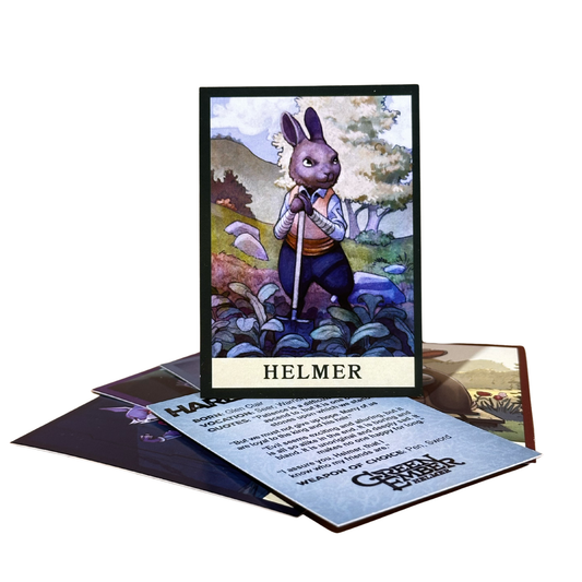 Helmer in the Dragon Tomb Character Cards + Lenticular Card