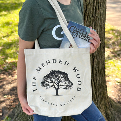 Mended Wood Tote Bag