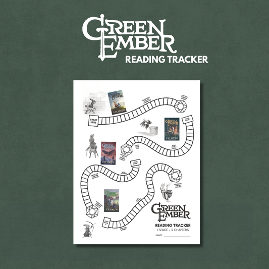 Green Ember Reading Tracker - Printable Download
