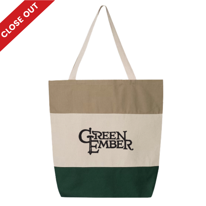 Green Ember Canvas Tote Bag