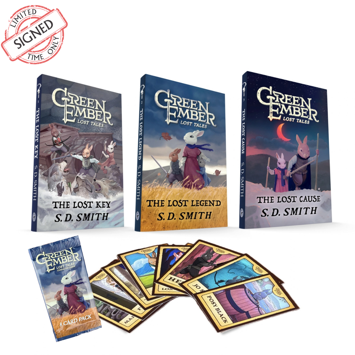 Signed - Lost Tales Trilogy + Character Cards