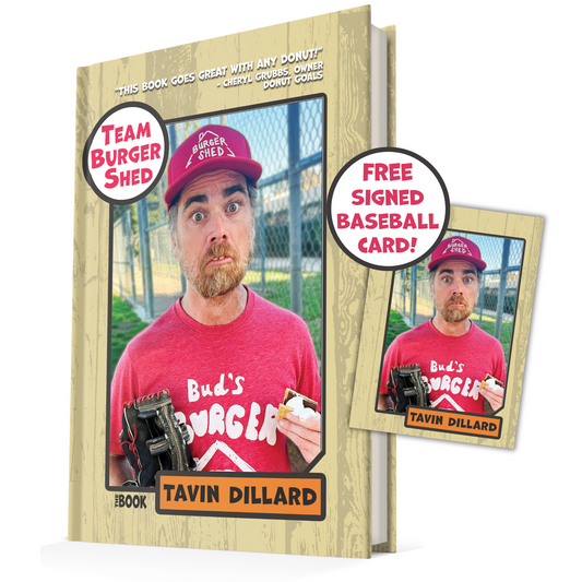Team Burger Shed (Hardcover) with Special Edition Signed Baseball Card