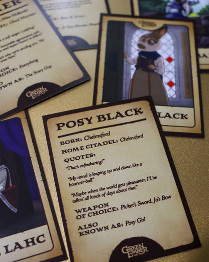 Green Ember Lost Tales Character Cards