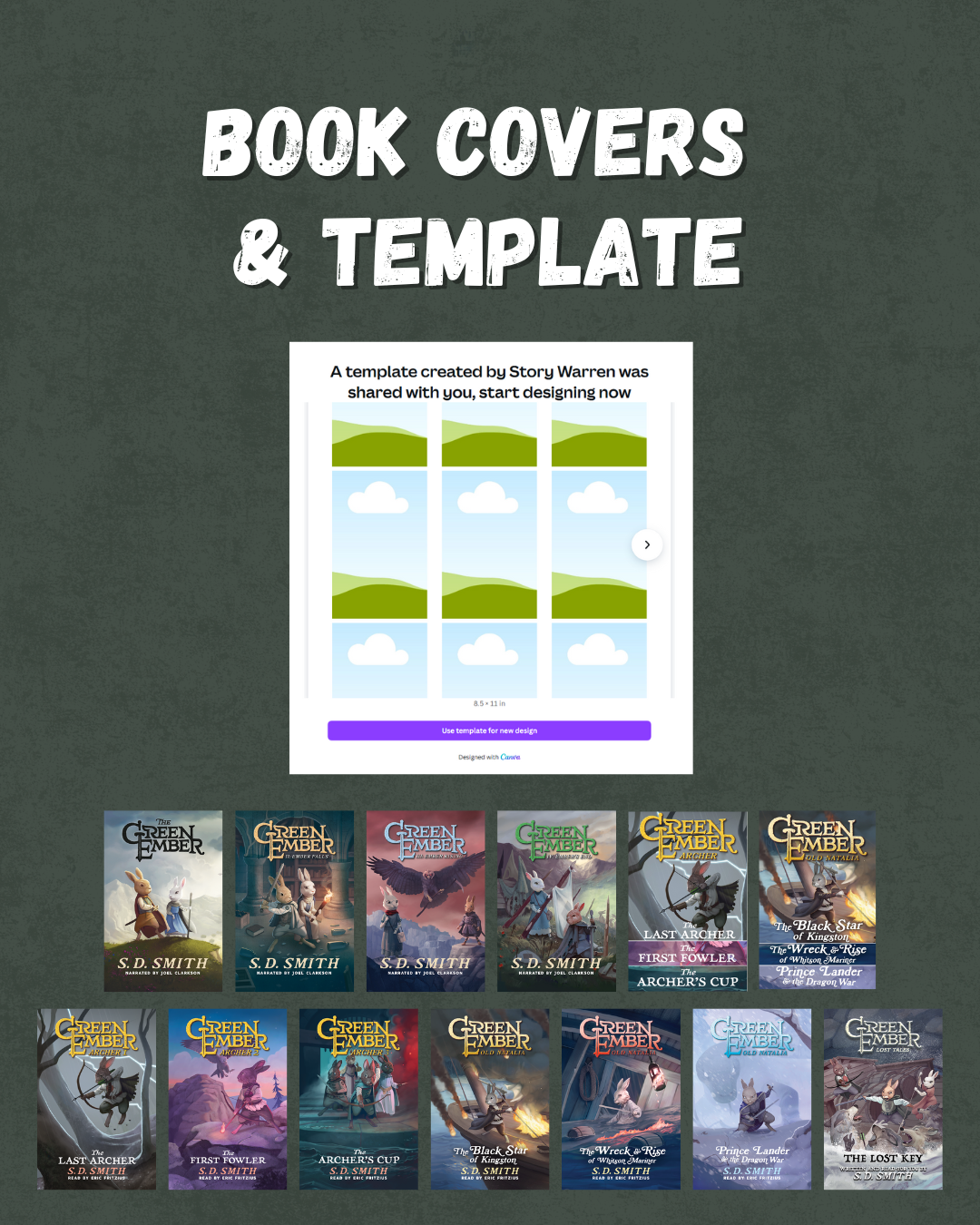 book covers & template for make your own green ember yoto